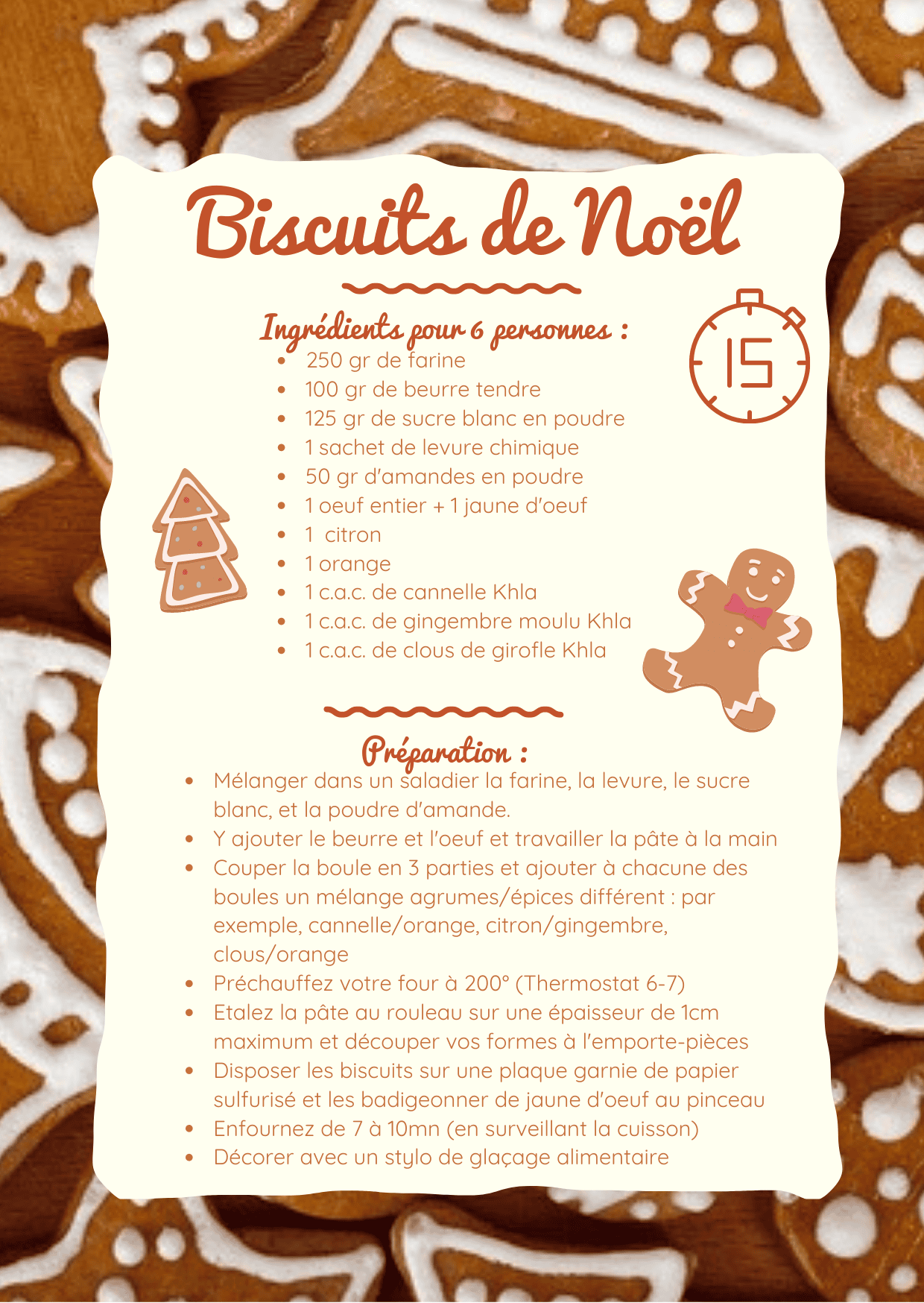 Recette sablés de Noêl